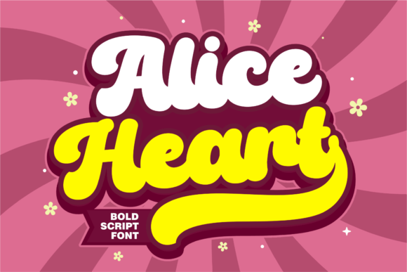 Alice Heart Font: A Retro Typeface for Branding
