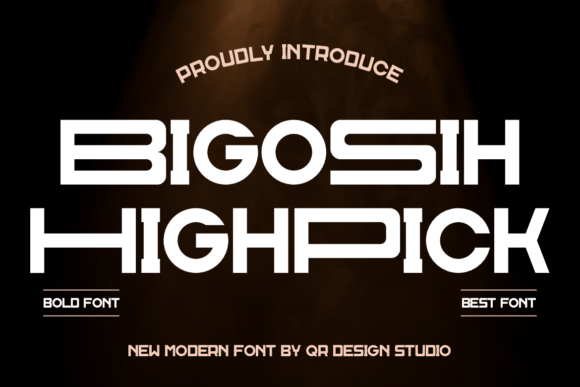 Bigosih Highpick Font for Modern Marketing Visuals