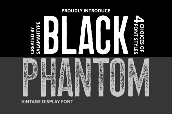 Black Phantom Font: Bold Display Type for Campaigns