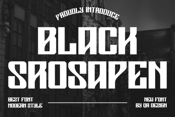 Black Srosapen Font: Bold Typography for Editorial Layouts