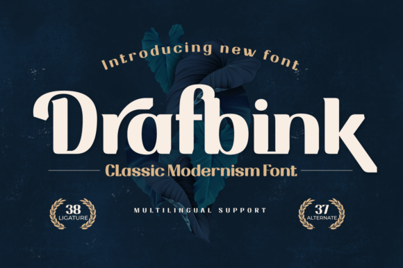 Drafbink Font: Classic Serif Elegance for Crafters
