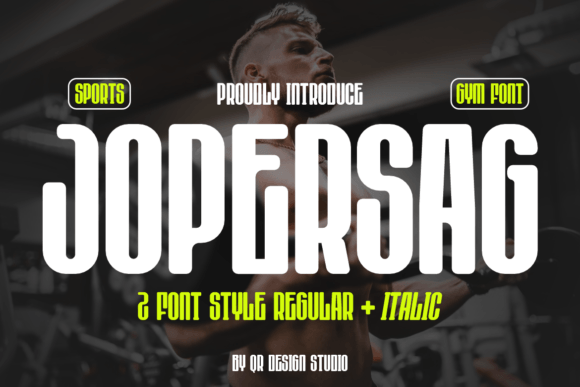 Jopersag Font: Bold Editorial Typography
