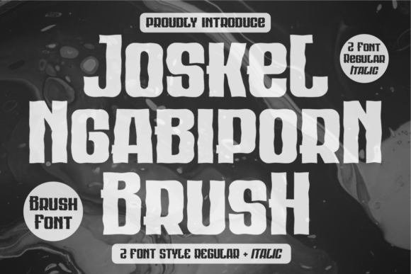 Joskel Ngabiporn Brush Font for Handmade Products