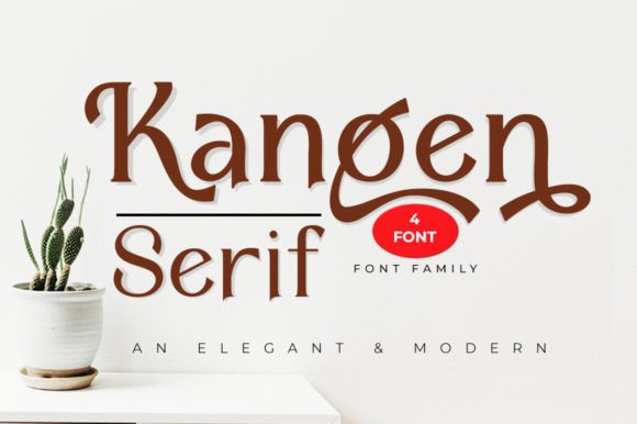 Kangen Serif Family: A Neoclassical Typeface for Web Design