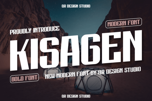 Kisagen Font: A Bold Display Typeface for Web Design