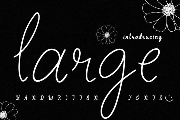 Large Font: Playful Handwritten Type for Crafts