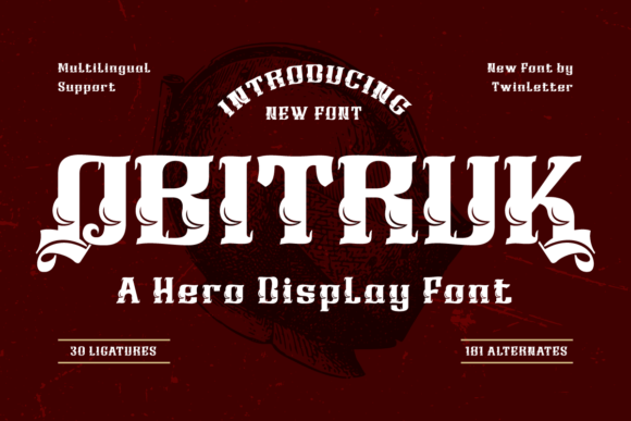 Obitruk Font: Bold Serif Typography for Campaigns