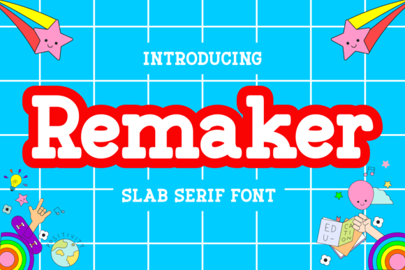 Remaker Font: A Rounded Slab Serif for Handmade Labels