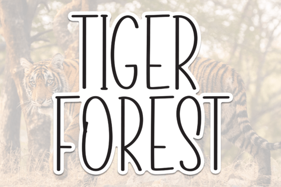 Tiger Forest Font: Sweet Handwritten Type for Crafts