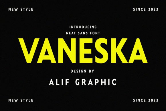 Vaneska Font: Elegant Sans Serif for Crafters