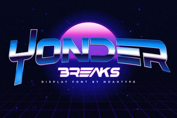 Yonder Breaks Font: A Futuristic Display Typeface for Editorial Design