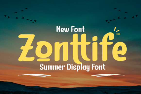 Zonttife Font: A Summer Display Typeface for Editorial Design